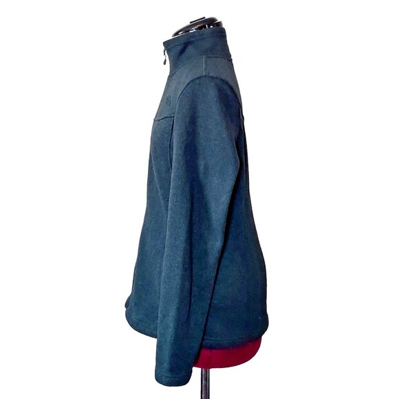 The North Face Full Zip Sweater Green Womens Size Medium Zip Pockets - Picture 4 of 10